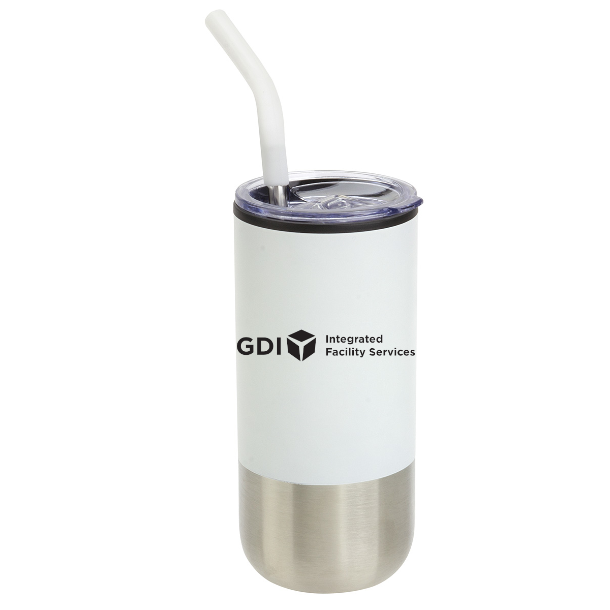 16oz Stainless Tumbler with Straw