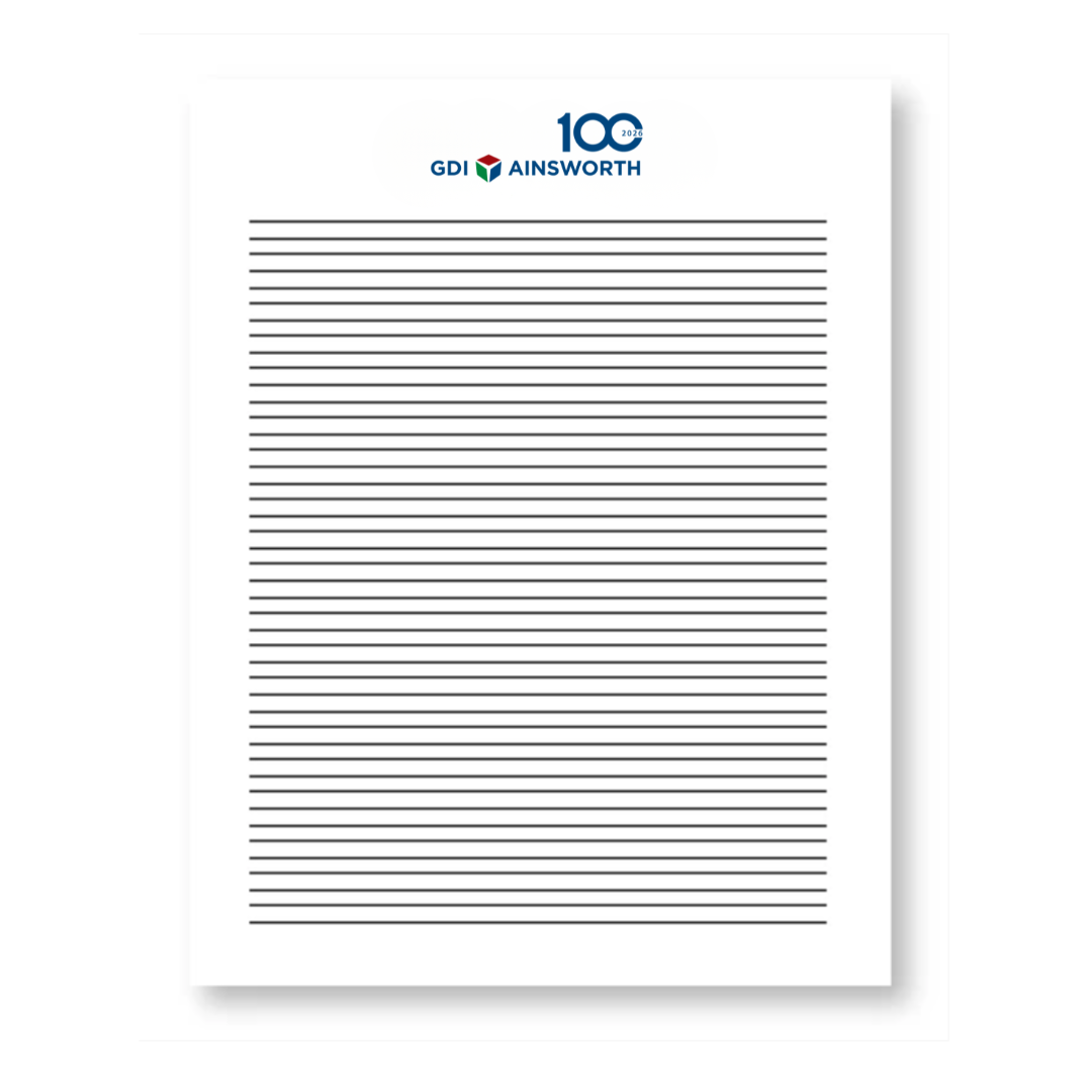 8.5 X 11” Scratch Pad, 50 sheets