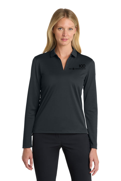 Nike Women's Dri-FIT Micro Pique 2.0 Long Sleeve Polo