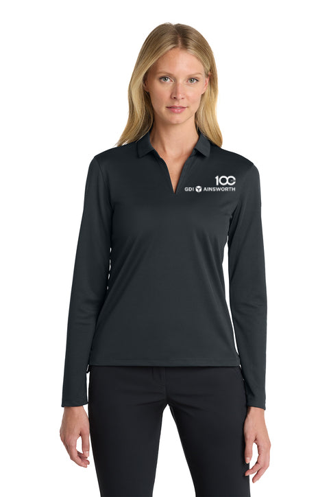 Nike Women's Dri-FIT Micro Pique 2.0 Long Sleeve Polo