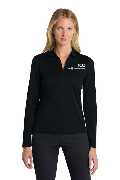 Nike Women's Dri-FIT Micro Pique 2.0 Long Sleeve Polo