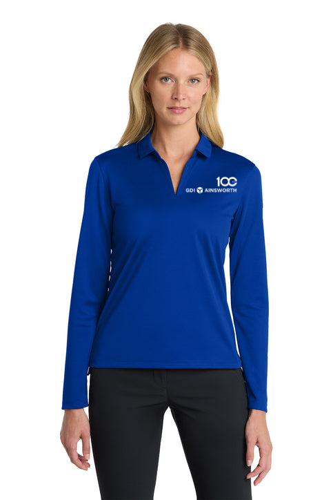 Nike Women's Dri-FIT Micro Pique 2.0 Long Sleeve Polo