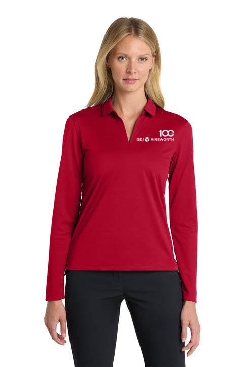 Nike Women's Dri-FIT Micro Pique 2.0 Long Sleeve Polo