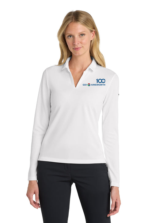 Nike Women's Dri-FIT Micro Pique 2.0 Long Sleeve Polo