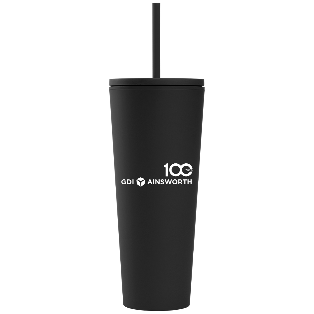 24 oz Soft Touch Double Wall Recycled Plastic Tumbler