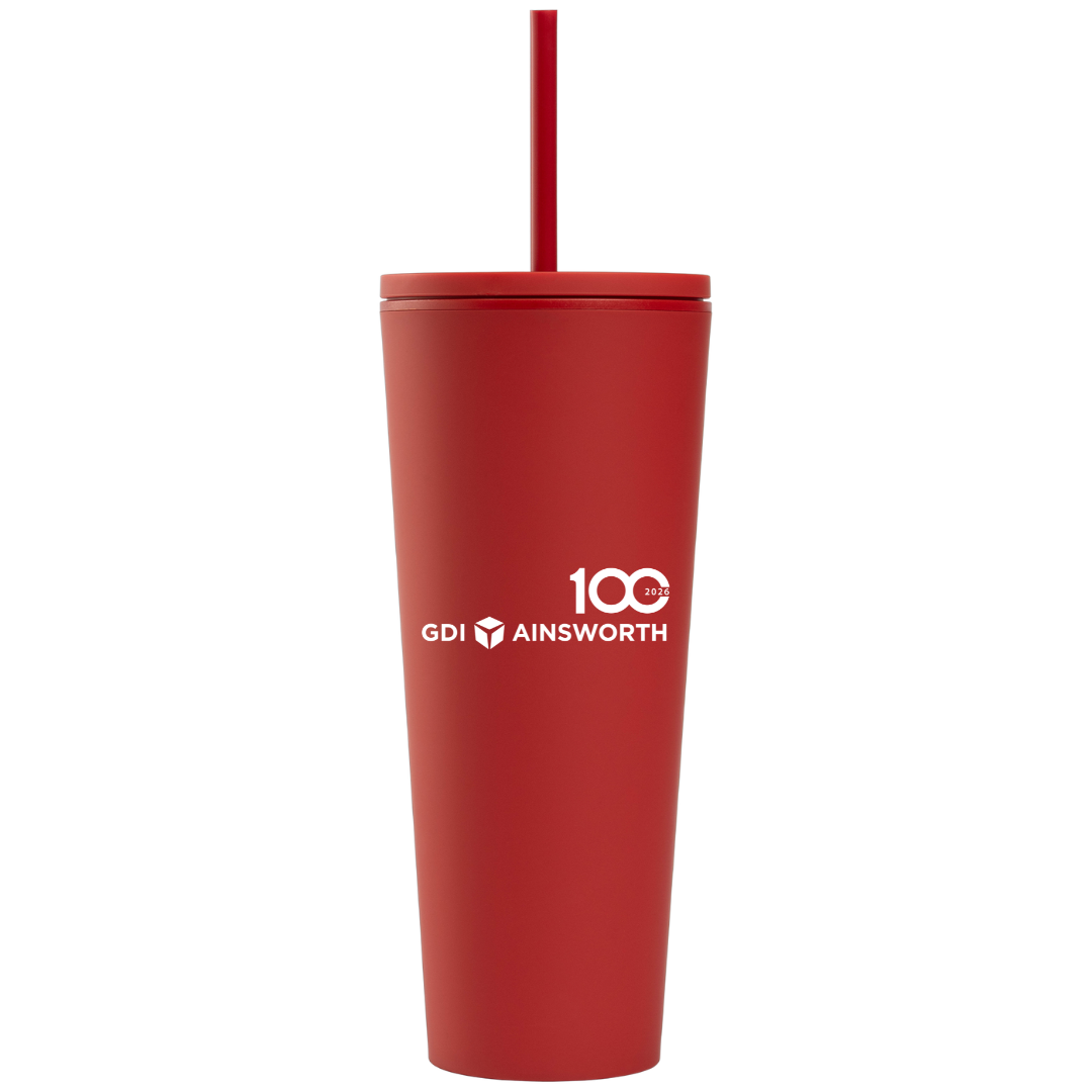 24 oz Soft Touch Double Wall Recycled Plastic Tumbler