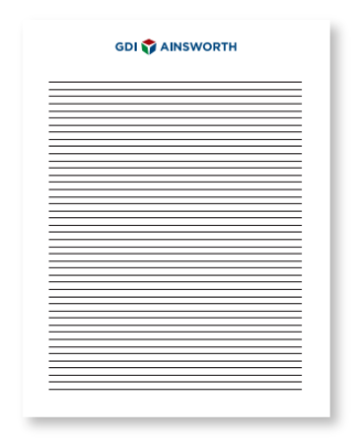 5 X 7” Scratch Pad, 50 Sheets